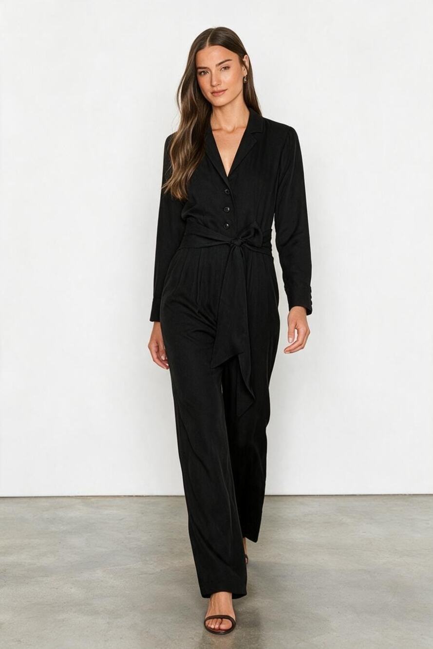 J. Crew Women's Utility Jumpsuit / Coverall Long Sleeves Black Size 2 NWT